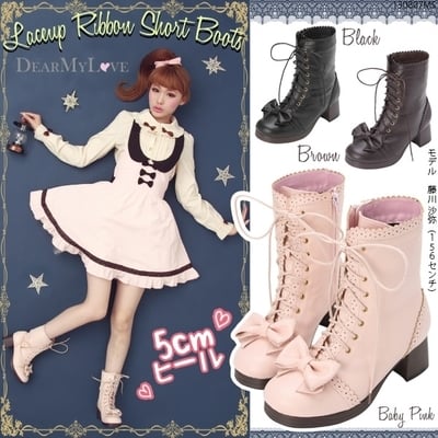 Martin boots bow thick with sweet knight boots martin boots - Thumbnail 4