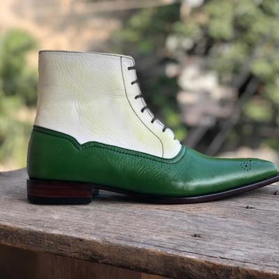 Mens boots | mens ankle boots & mens white green casual boots - Thumbnail 3
