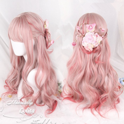 Harajuku long roll wig