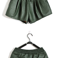 PU Leather Shorts - Thumbnail 2