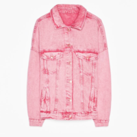 PINKY MID WASH DENIM JACKET - Thumbnail 4