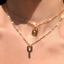 RABBIT KEY / LOCK NECKLACES-1