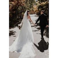 Latest Mermaid Wedding Dresses With Detachable Train Spaghetti Appliques Arabic Garden Chapel Bridal Gowns vestidos de novia Plus Size - Thumbnail 2