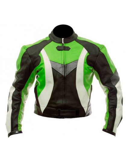 Leather Biker Jacket 2XL 