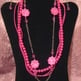 Pink Springtime Necklace Set - Thumbnail 2