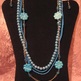Teal Springtime Necklace Set - Thumbnail 2