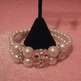 Pink Glass Pearl Bracelet Set - Thumbnail 2
