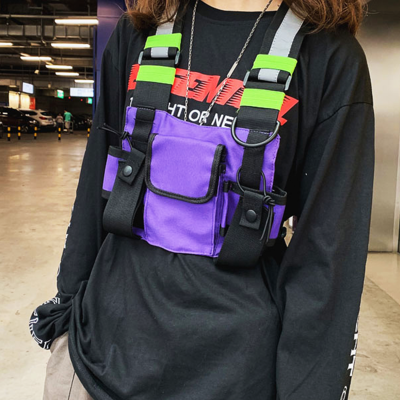 Purple / green tactical chest rig 
