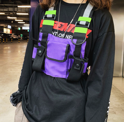 PURPLE / GREEN TACTICAL CHEST RIG 