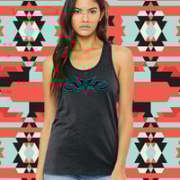 TRIBAL Black Racerback Tank Top - Thumbnail 2
