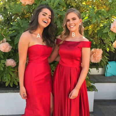 Elegant red long prom dress evening dress,127