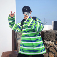 Free Shipping-RETRO STRIPED LONG SLEEVE TEE - Thumbnail 2