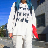 Free Shipping-BUTTERFLIES LONG SLEEVE SHIRT - Thumbnail 4