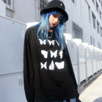 Free Shipping-BUTTERFLIES LONG SLEEVE SHIRT - Thumbnail 1