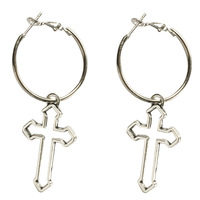 Free Shipping-CROSS EARRINGS - Thumbnail 1