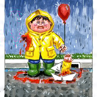 Curious georgie / amp u. tate color rough - horrorible kids - series 4 2019 - Thumbnail 5