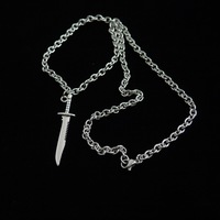 Free Shipping-KNIFE NECKLACE - Thumbnail 1