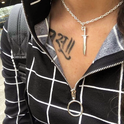 Free shipping-knife necklace - Thumbnail 4