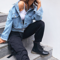 Free Shipping-90s DENIM JACKET  - Thumbnail 1