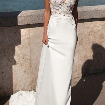 White ivory lace bridal gown wedding dress size lace appliques bridal gown custom size,146 - Thumbnail 5