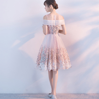 Short Homecoming Dress, Tulle Homecoming Dress, Knee-Length Homecoming Dress, Applique Junior School Dress, Beautiful Homecoming Dress,153 - Thumbnail 1