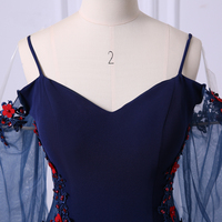 Long Prom Dresses, Jersey Prom Dresses, Long Sleeve Prom Dresses, Straps Evening Dresses, Mermaid Prom Dresses , Floor-Length Prom Dress,154 - Thumbnail 2