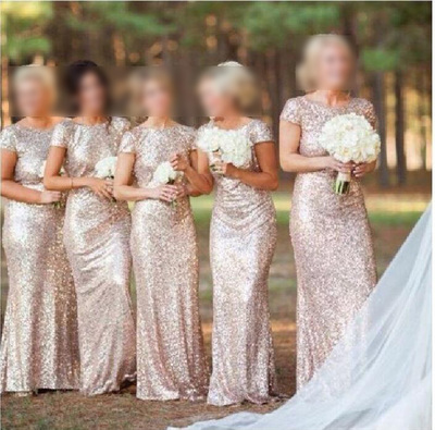 Sequin bridesmaid dress, short sleeve bridesmaid dresses, gold bridesmaid dresses, long bridesmaid dresses, cheap bridesmaid dresses,157