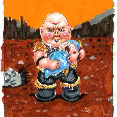 Papa pluto / hills have isiah color rough - horrorible kids - series 4 2019 - Thumbnail 4