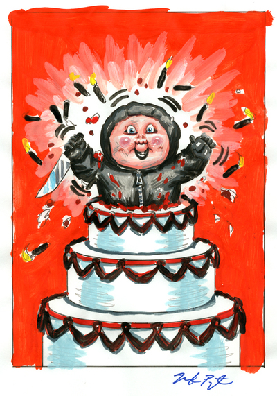 Death DAVE / Re PETER Color Rough - Horrorible Kids - Series 4 2019