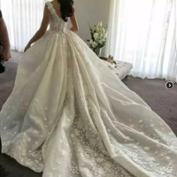 Ball Gown Backless Lace Appliques Wedding Dresses Sweetheart Bridal Dresses,178 - Thumbnail 1