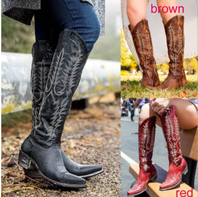 Knee High Ethnic Fashion Boots