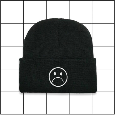Free shipping-sad boy beanie - Thumbnail 3