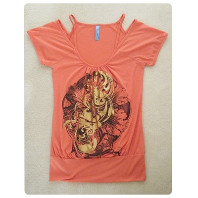 Coral off the Shoulder Top