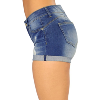 Hot Sexy Hole Night Club Frayed Edges Denim Shorts - Thumbnail 2