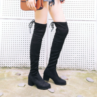 Autumn and Winter Stylish Over the Knee Boots - Thumbnail 1