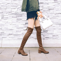 Autumn and Winter Stylish Over the Knee Boots - Thumbnail 2