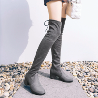 Autumn and Winter Stylish Over the Knee Boots - Thumbnail 4