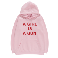 Free Shipping-"A GIRL IS A GUN" HOODIE - Thumbnail 2