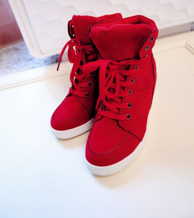 High Quality Autumn and Winter Lace up Platform Shoes