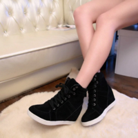 High Quality Autumn and Winter Lace up Platform Shoes - Thumbnail 2