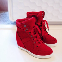 High Quality Autumn and Winter Lace up Platform Shoes - Thumbnail 3