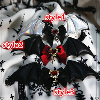 small bat cross love hairpin brooch shoe clip can take holy halloween - Thumbnail 2