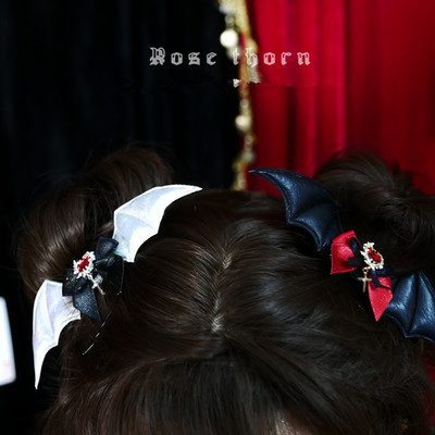 Small bat cross love hairpin brooch shoe clip can take holy halloween