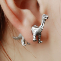 Cute 3D Dinosaur Earrings - Thumbnail 1