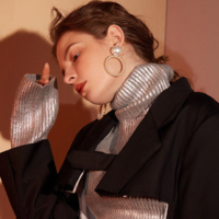 Simulated Pearl Round Drop Earrings - Thumbnail 2