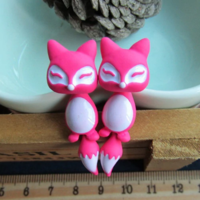 Chic Fox Kawaii Stud Earrings - Thumbnail 2
