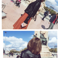 Black Faux Leather Jacket - Thumbnail 1