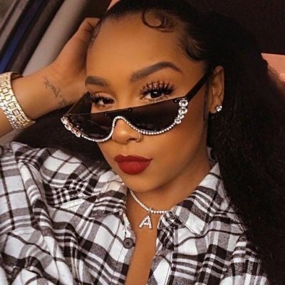 Rhinestone fashion sunglasses-tde