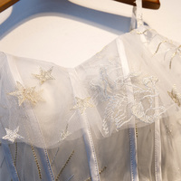 Cute gray tulle short prom dress, hoco dress - Thumbnail 2