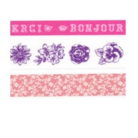 Washi Tape Set: Bonjour! in Rose - Thumbnail 1